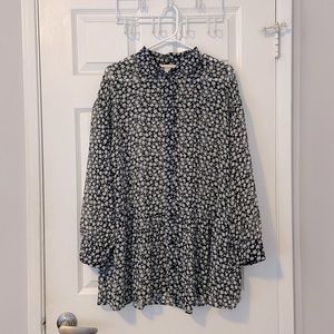 H&M flowy, floral top, size 8